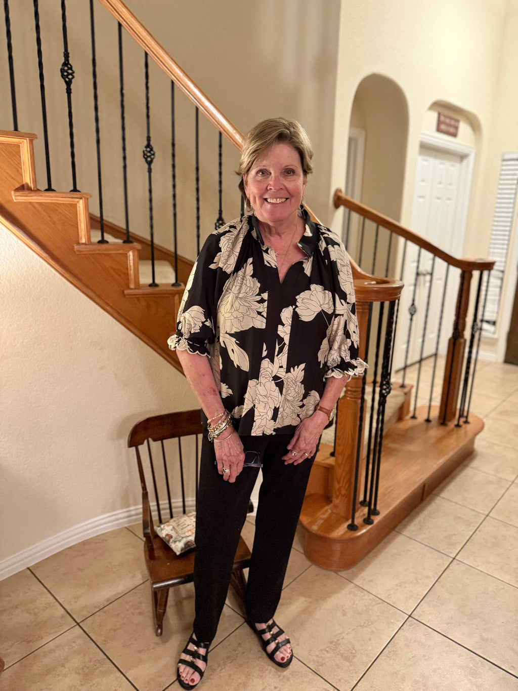 Leila Peony High Neck Top | PLUS SIZE AVAILABLE