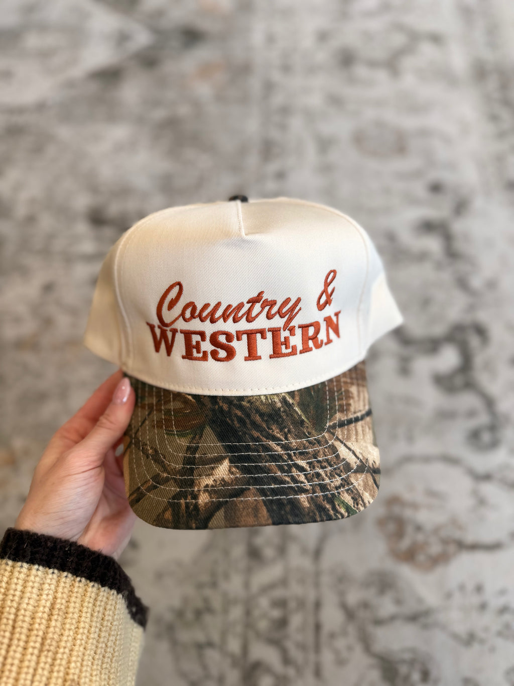 Country & Western Camo Canvas Hat