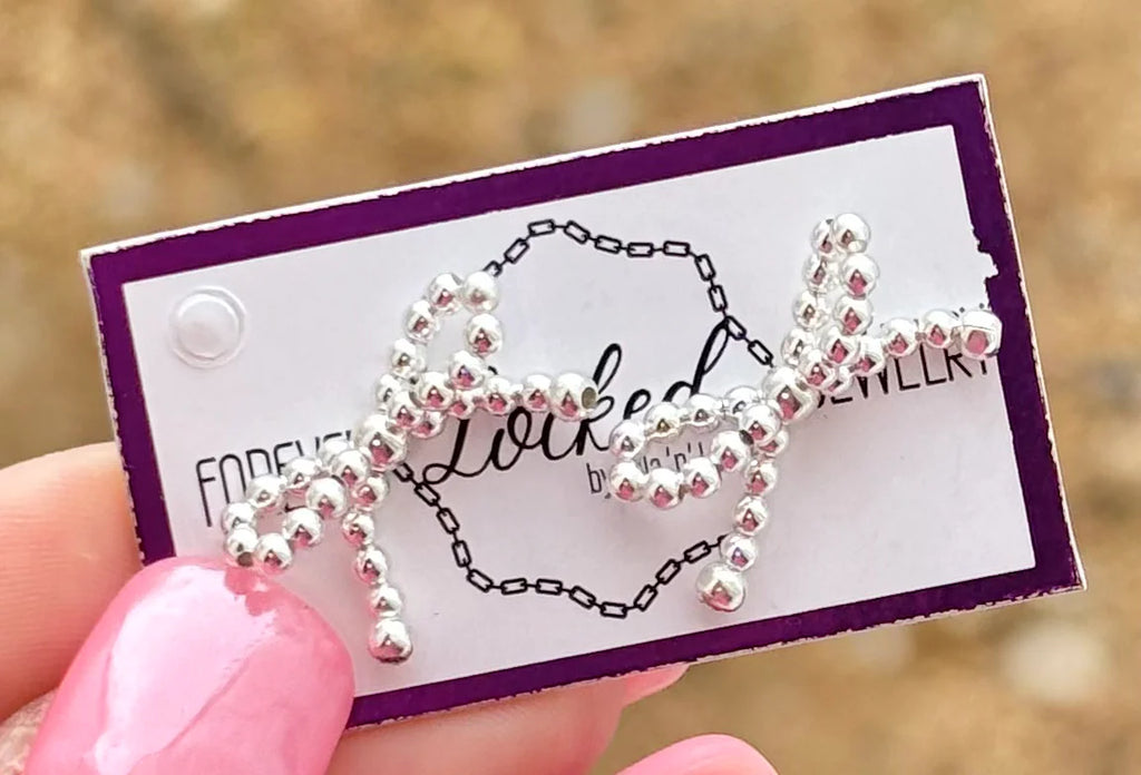 Beaded Bow Earrings