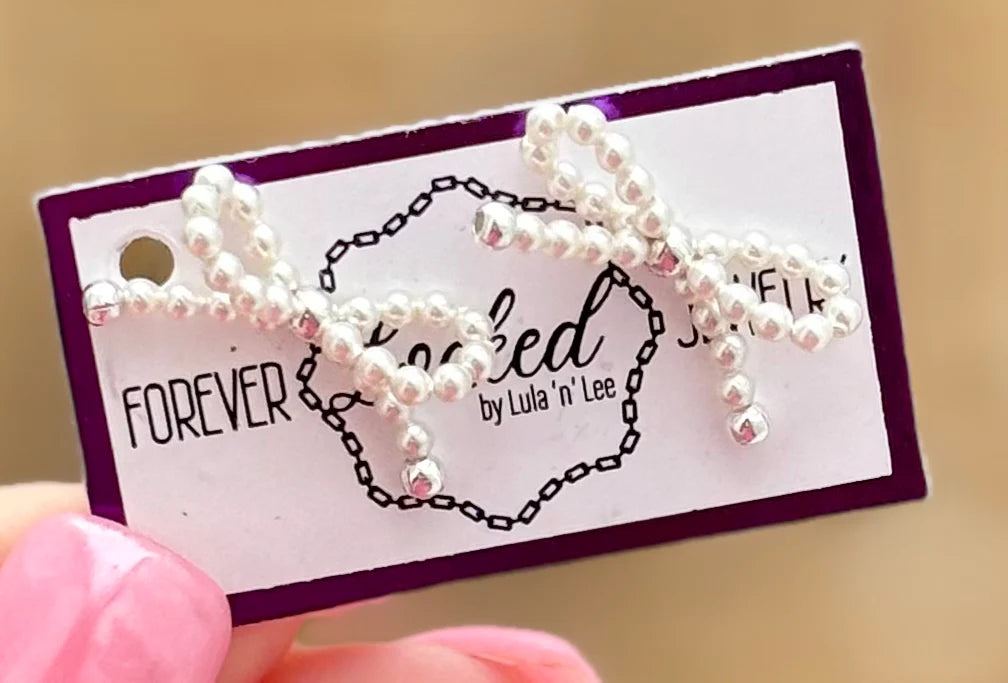 Beaded Bow Earrings