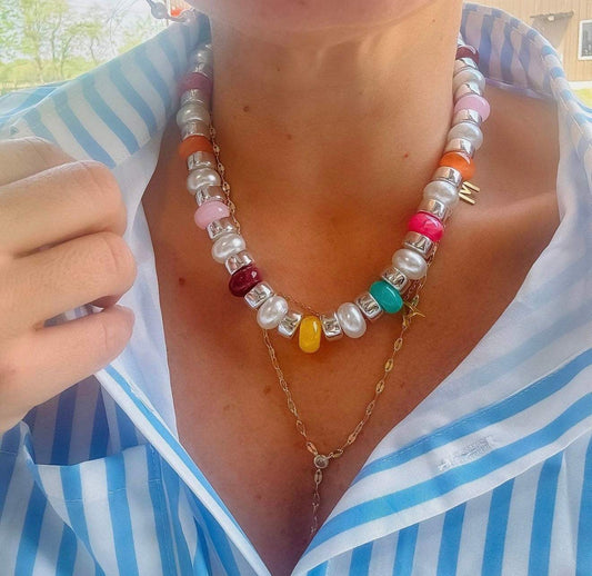 Happy Go Lucky Beaded Necklace