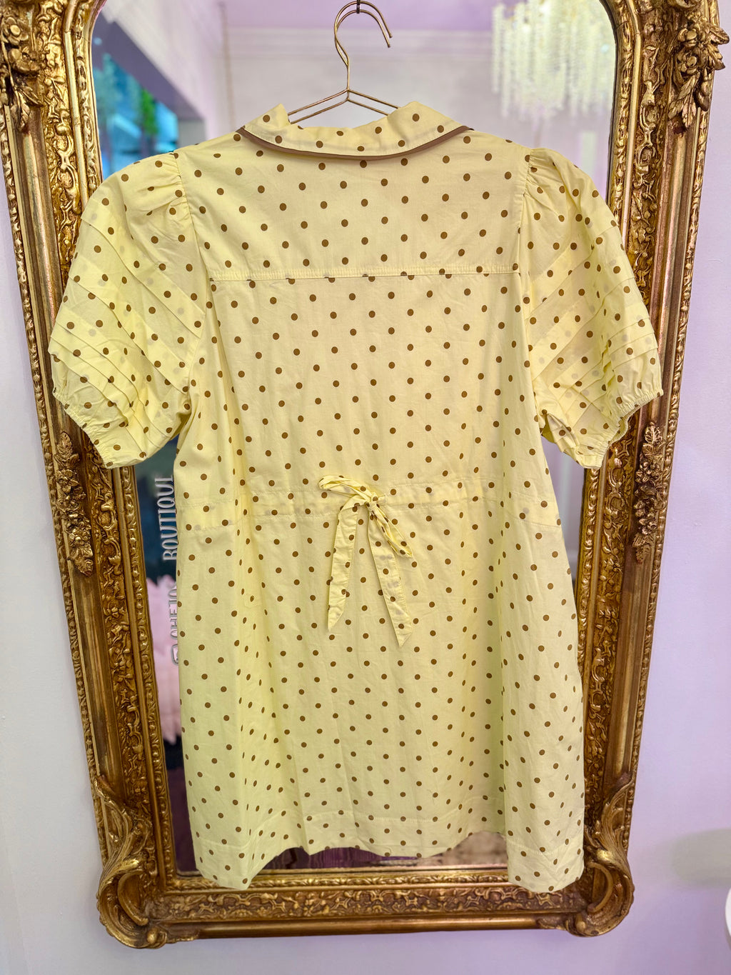 PLUS SIZE | Polka Dot Puff Short Dress