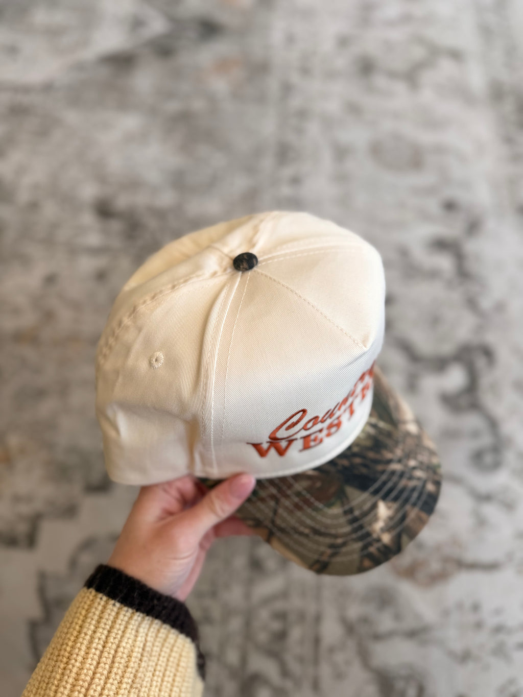 Country & Western Camo Canvas Hat