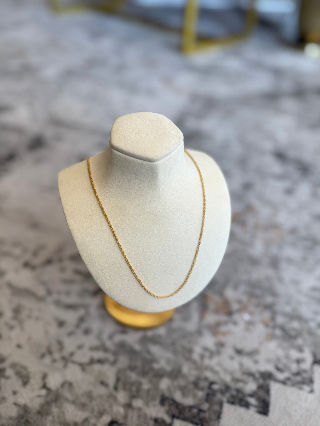 Gold Dainty Spiral Necklace