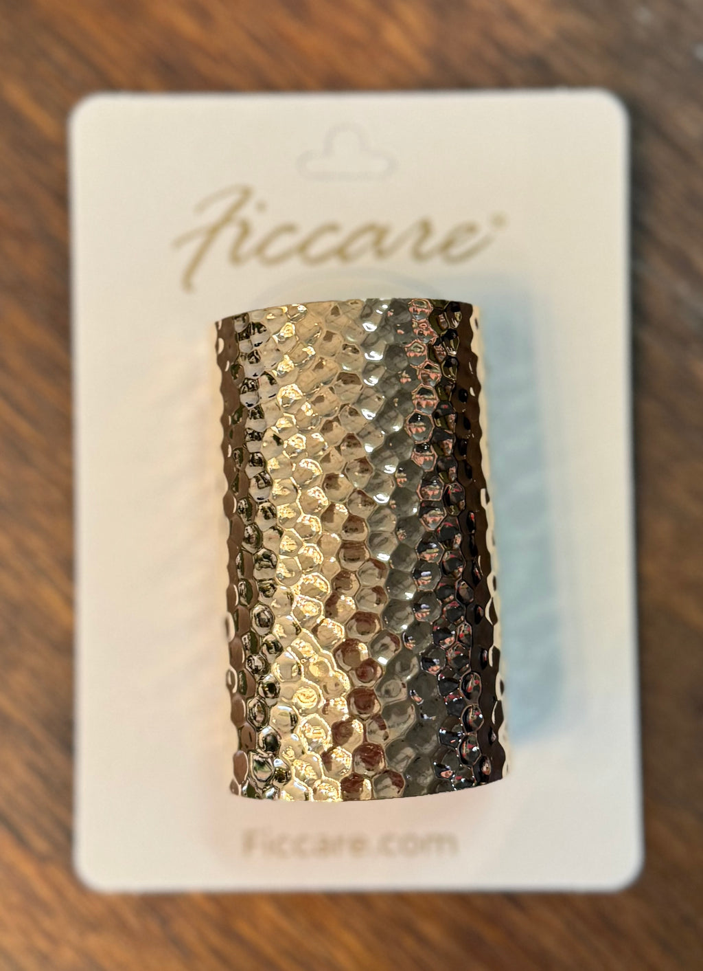Calista Cuff Hammered Pony Holder