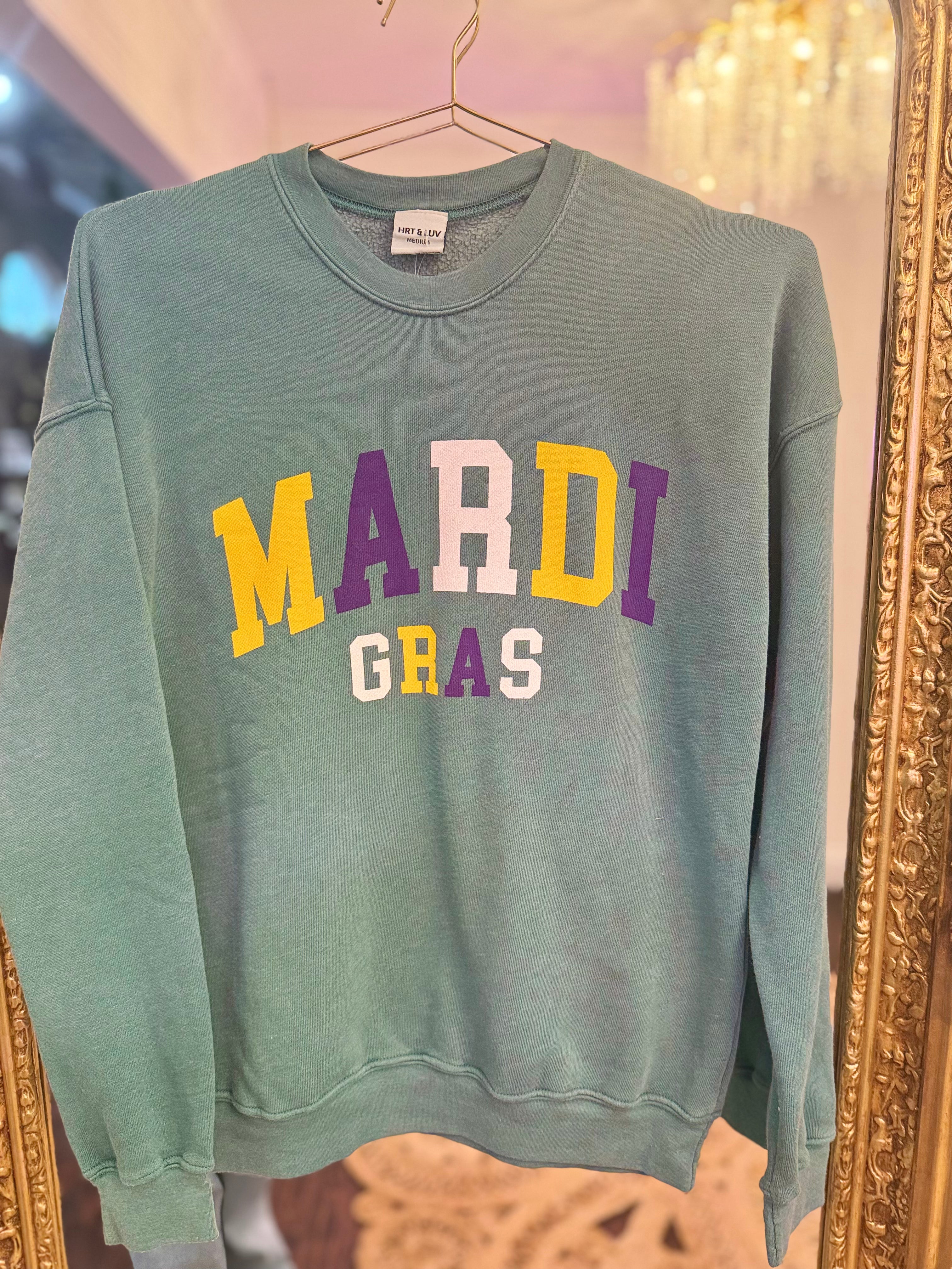 Mardi Gras Graphic Sweatshirt