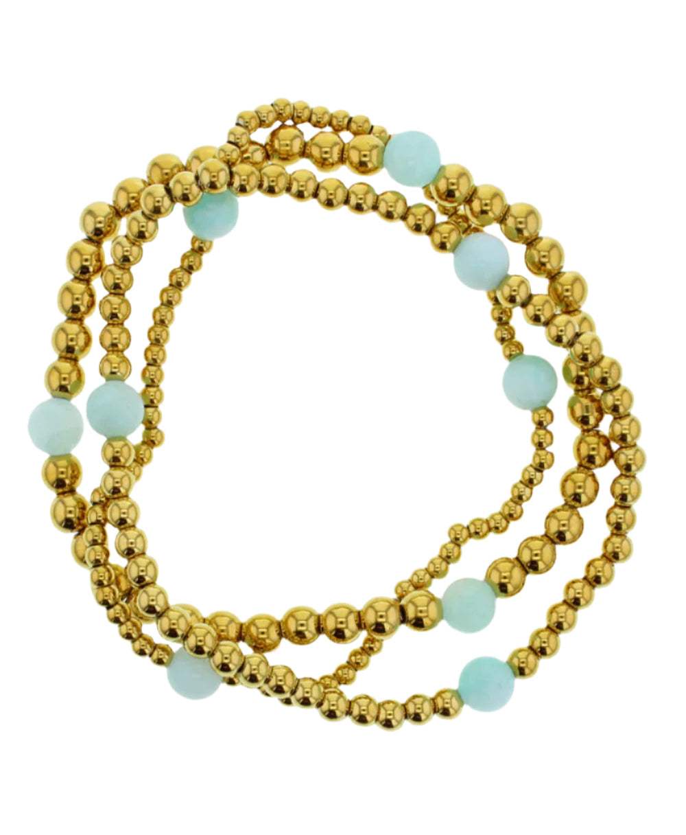 Riviera Gemstone Beaded Bracelets