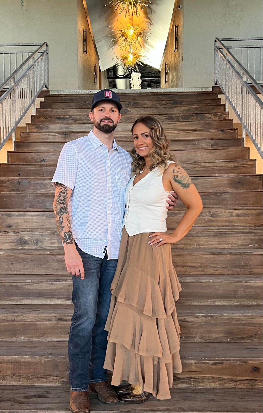 Sandpiper Ruffled Tiered Maxi Skirt