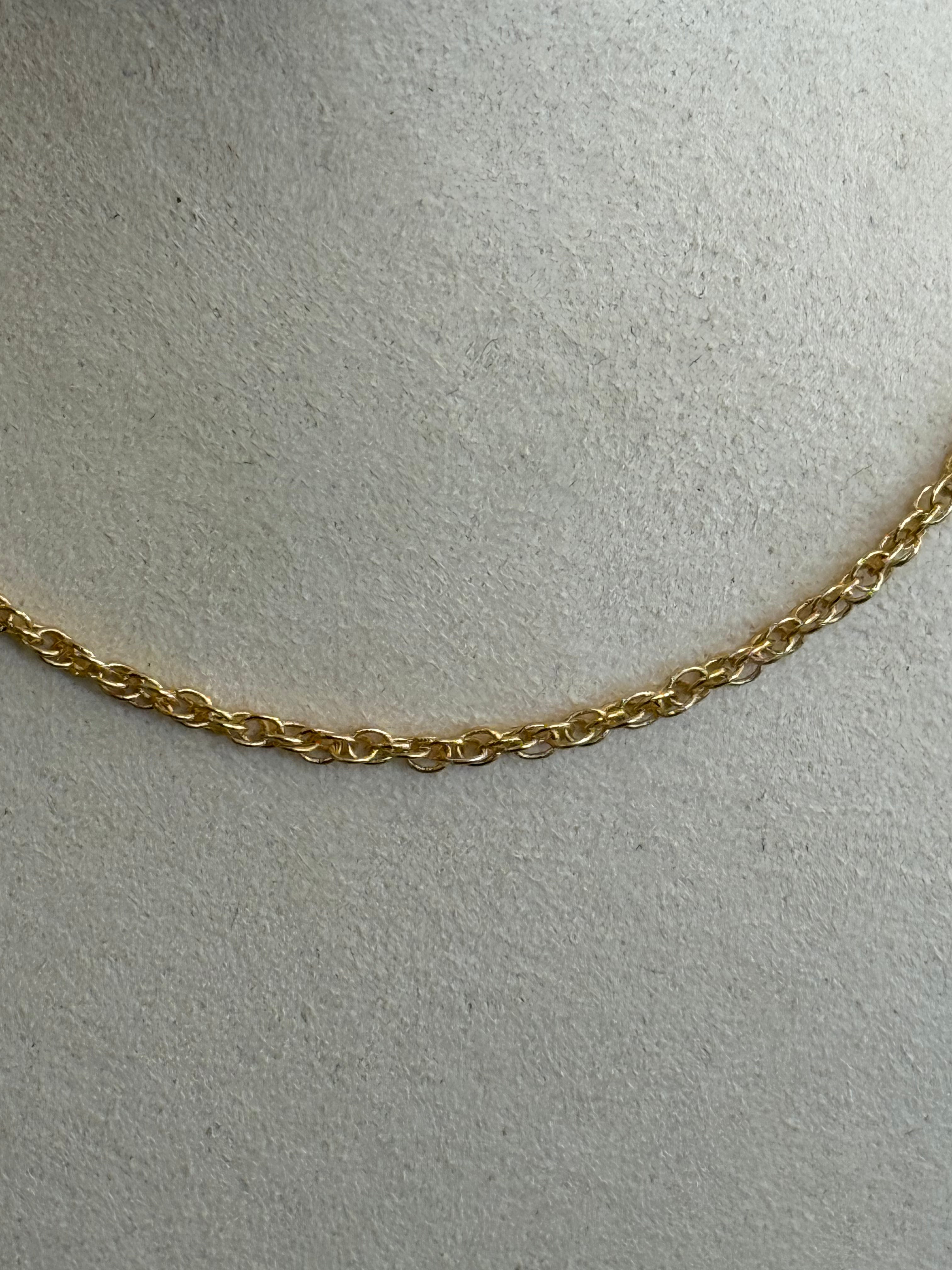 Gold Dainty Spiral Necklace