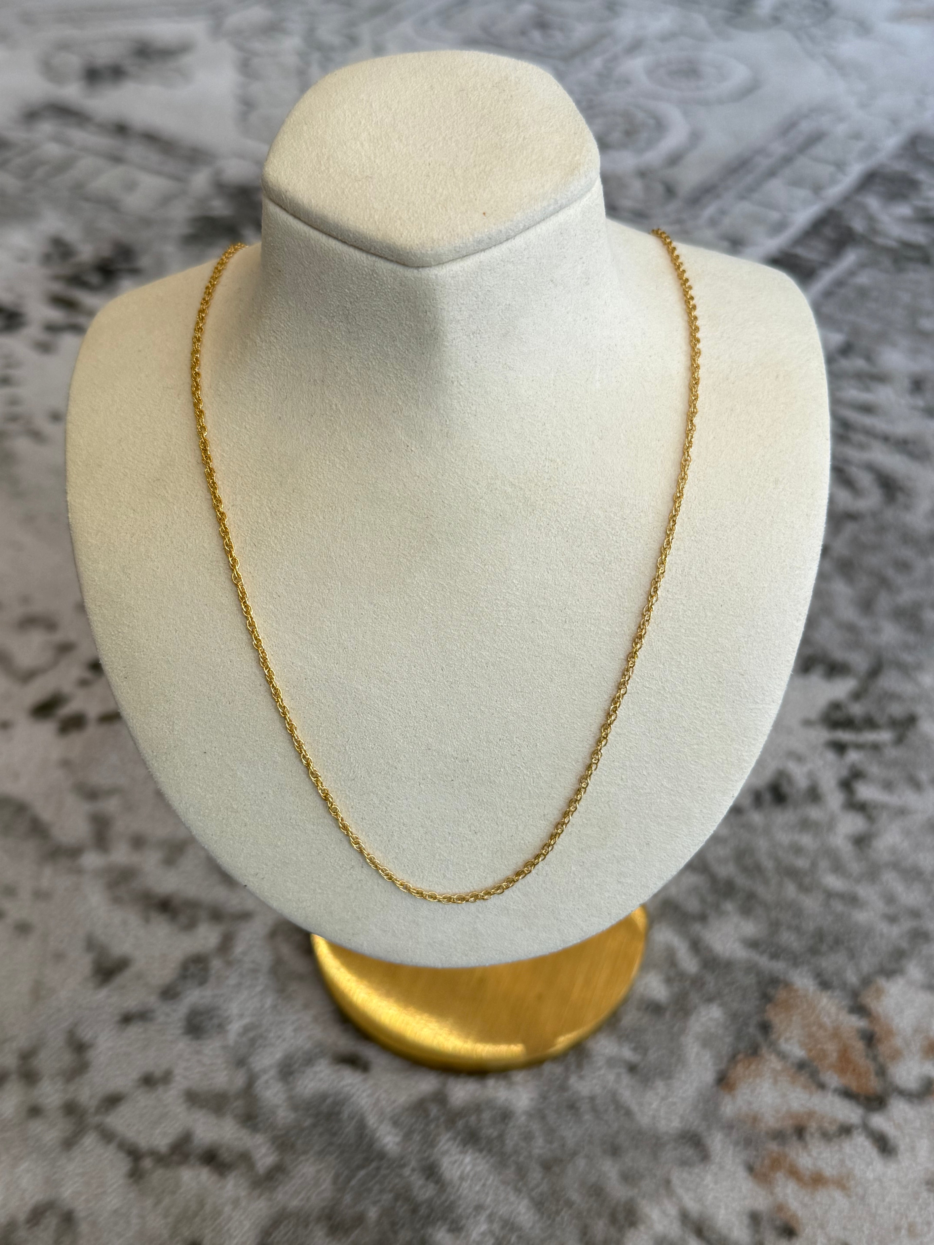 Gold Dainty Spiral Necklace