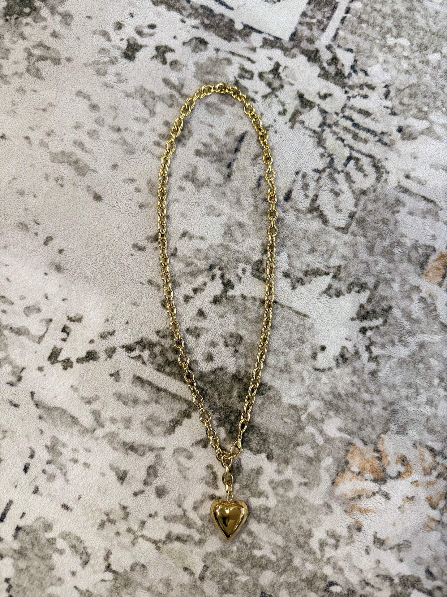 Adjustable Heart Chain Necklace  | Water Resistant