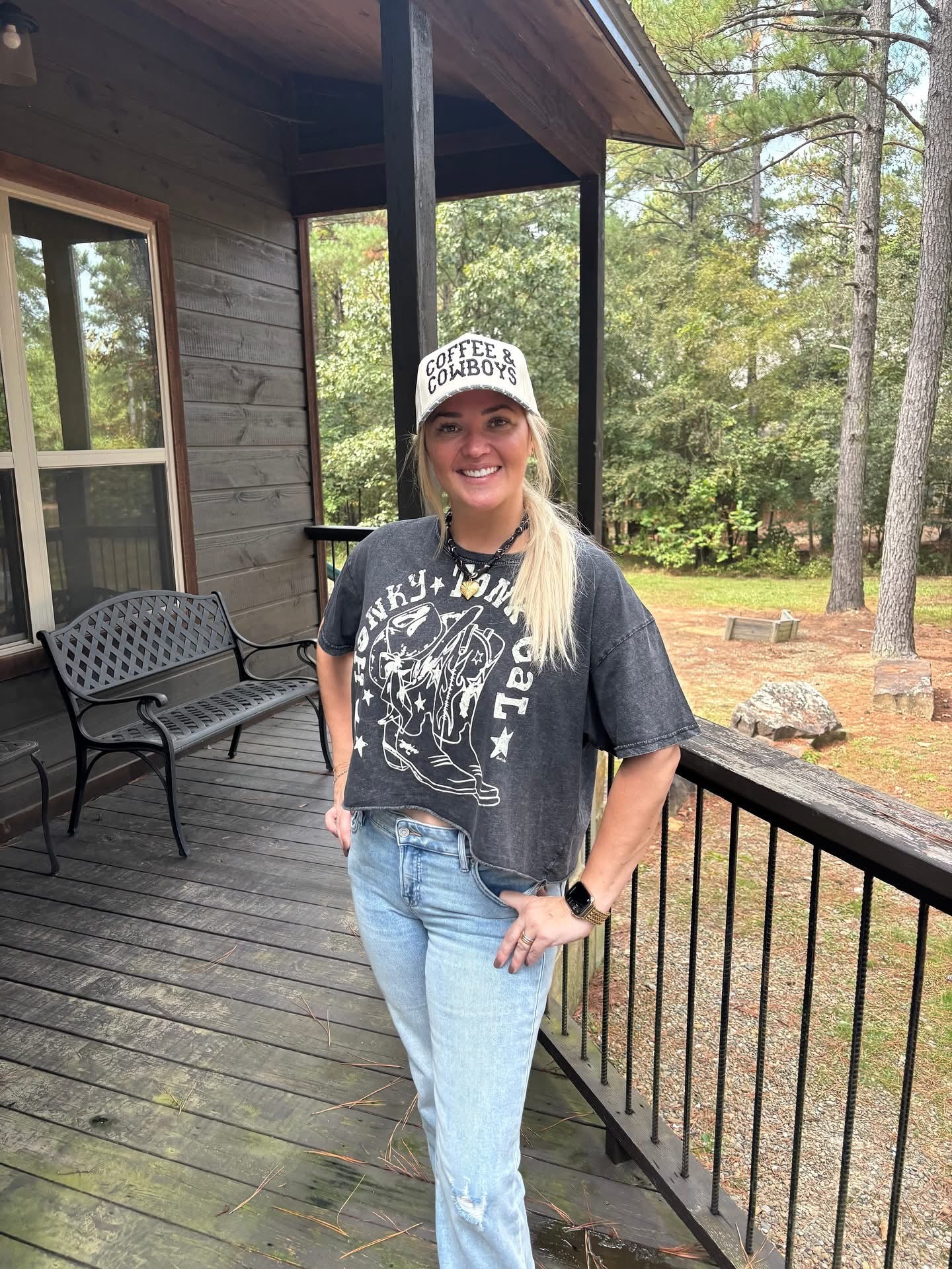 90's Honky Tonk Crop Tee