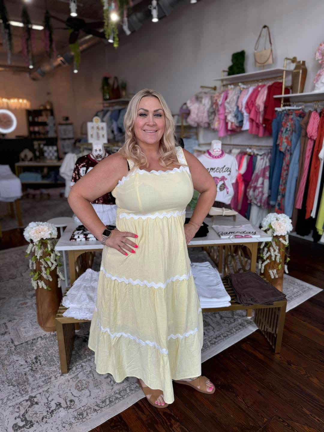 PLUS SIZE | Ric Rac Maxi Dress