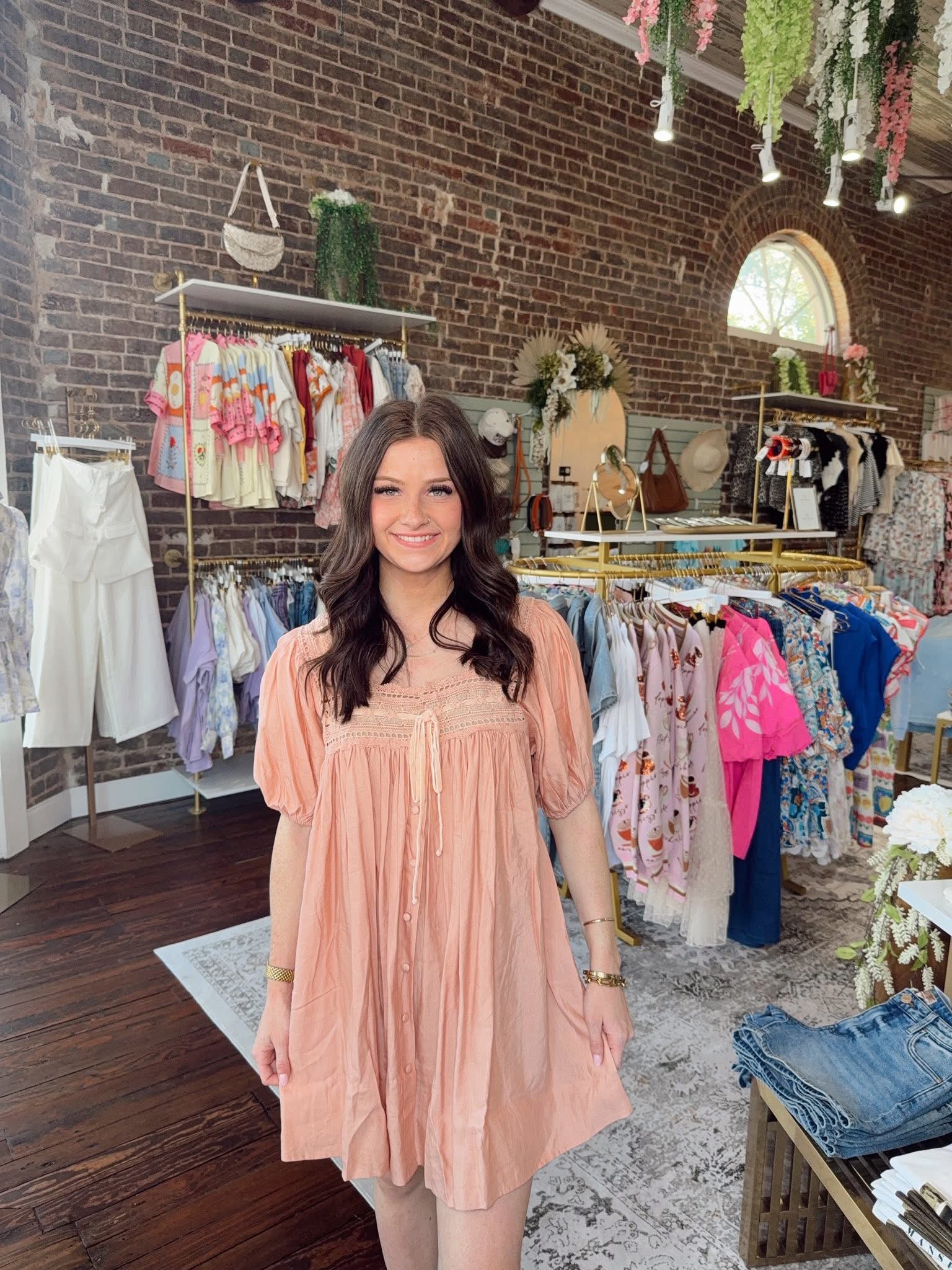 Emerie Eyelet Lace Mini Dress