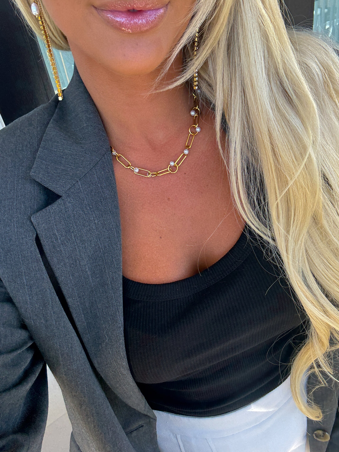 Jennifer Pearl Necklace | Water Resistant - Chansutt Pearls