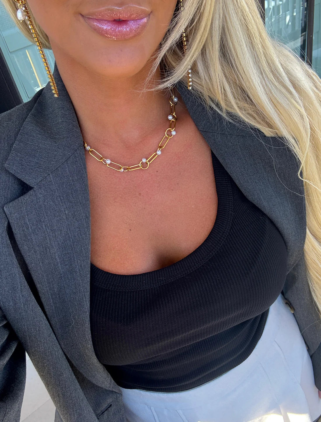 Jennifer Pearl Necklace | Water Resistant - Chansutt Pearls