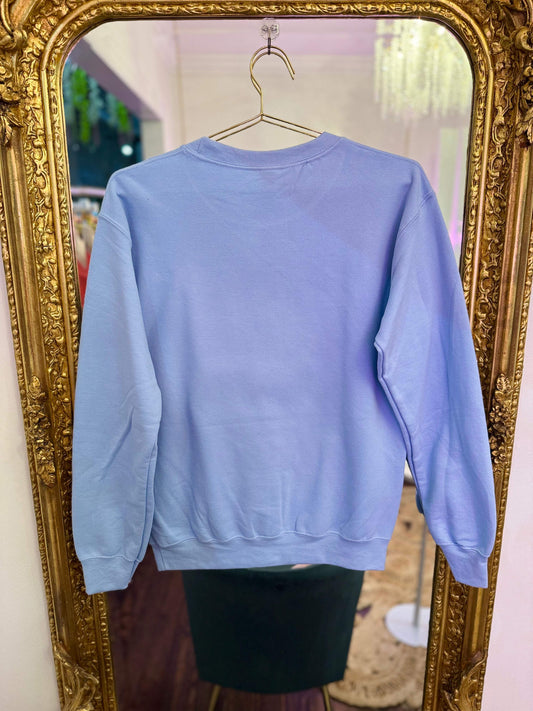 Mahjong & Mimosas Sequin Patch Sweatshirt | PLUS SIZE AVAILABLE