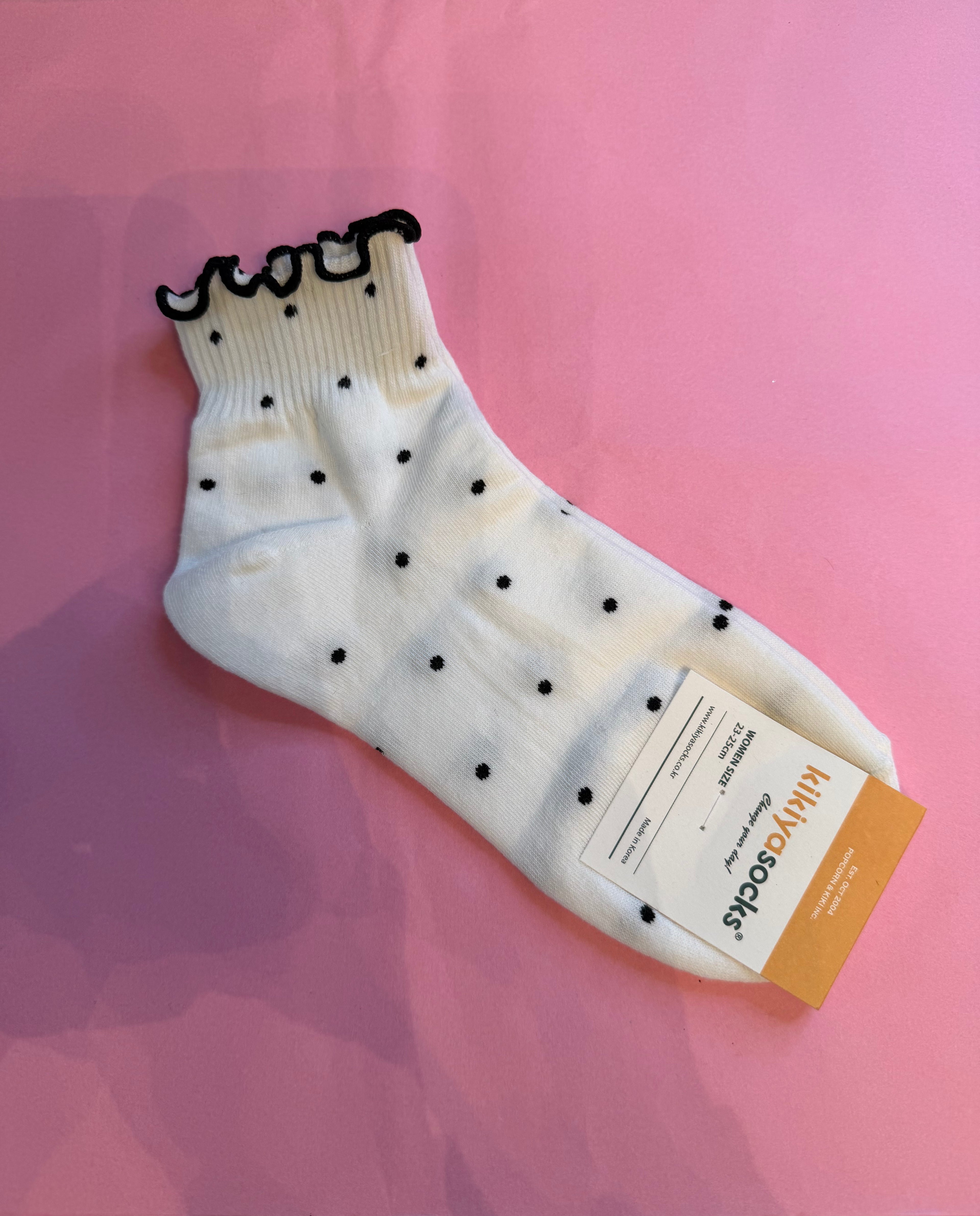 Polka Dot Knit Socks