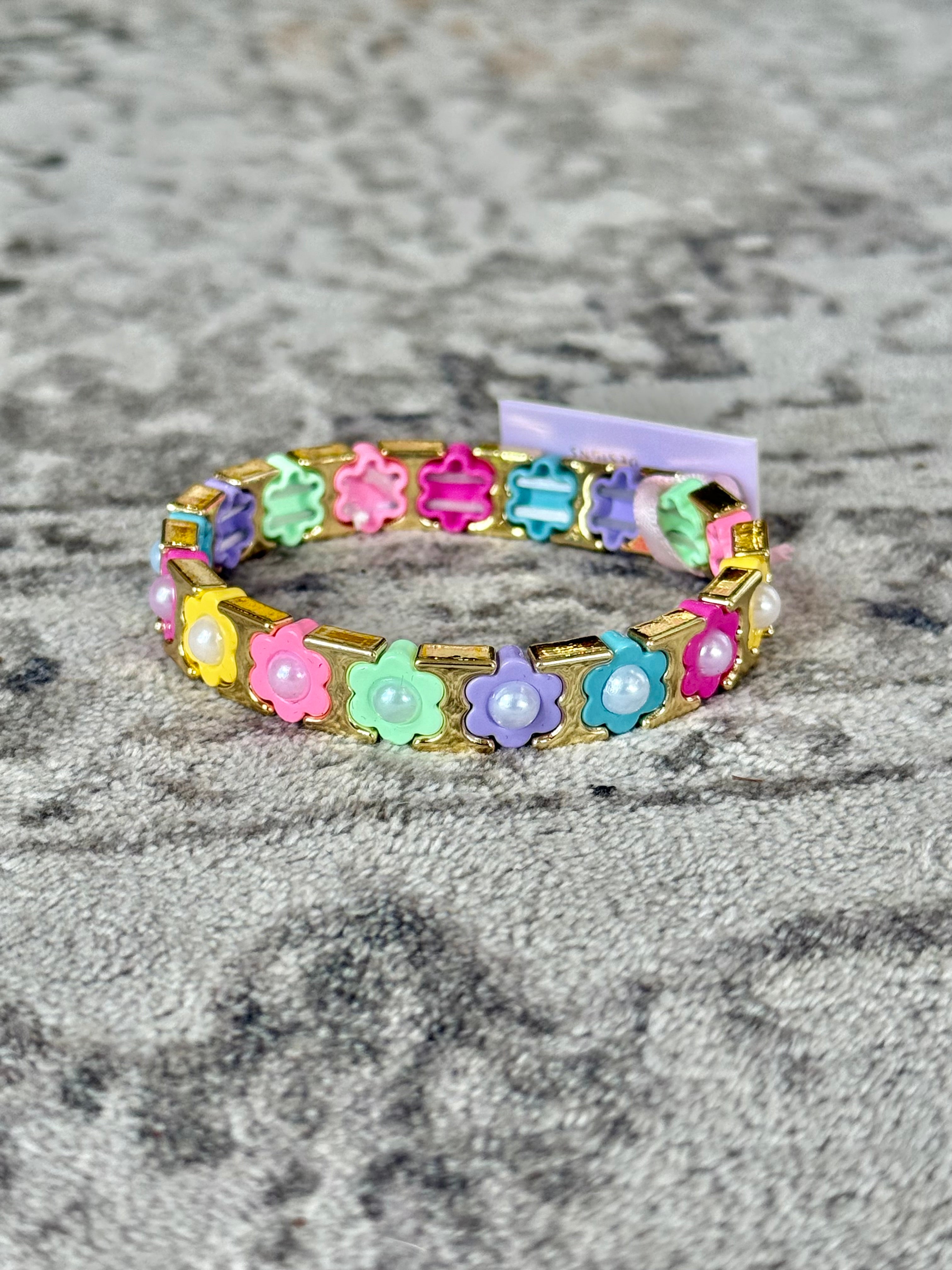Florence Colorful Enamel Stretch Bracelet
