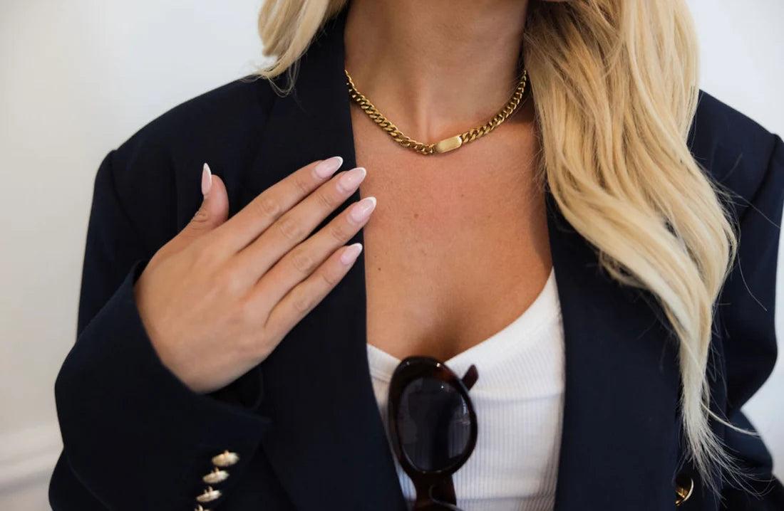 Gold Pendant Necklace | Water Resistant - Chansutt Pearls