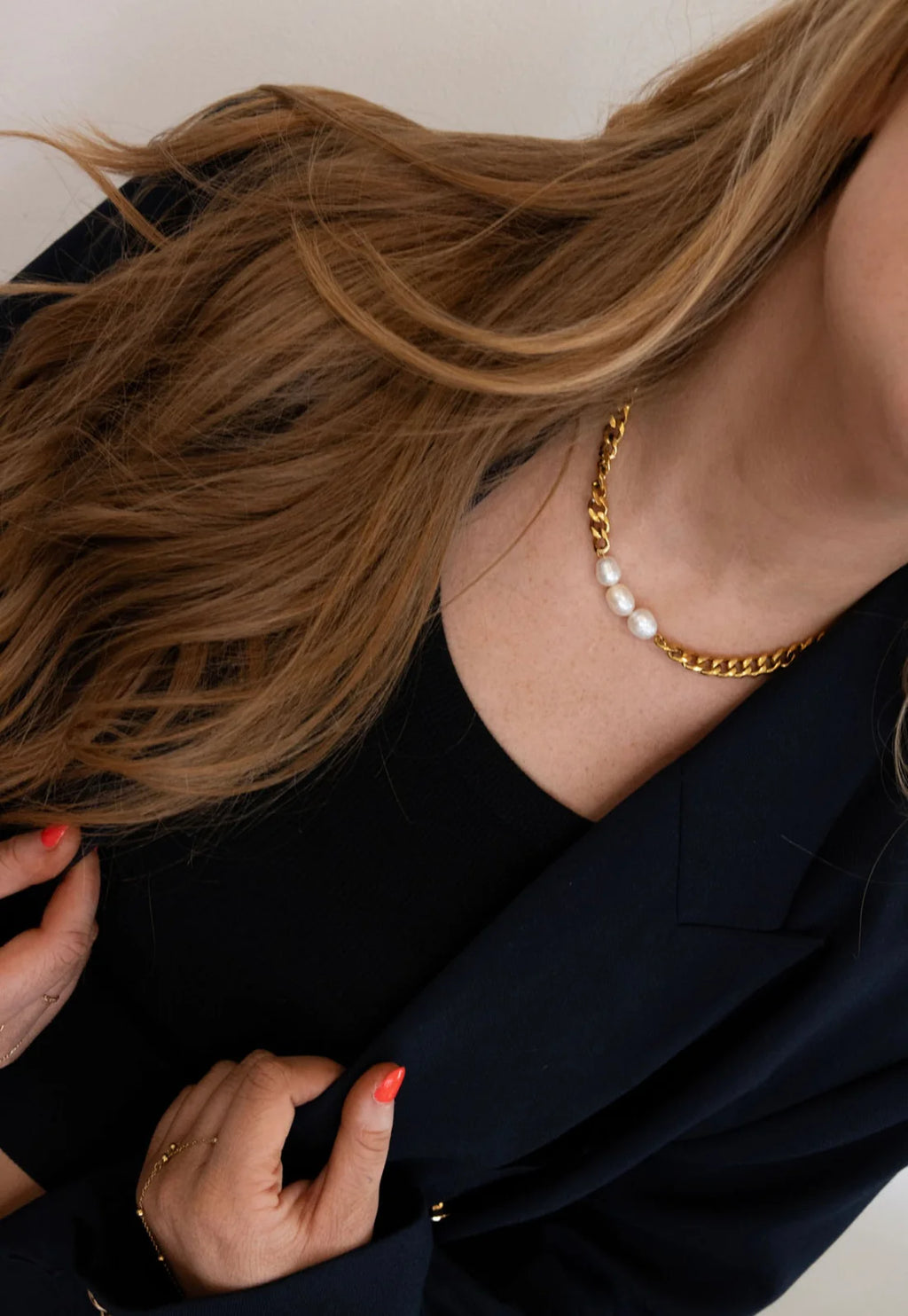 3 Pearl Necklace | Water Resistant | Chansutt Pearls