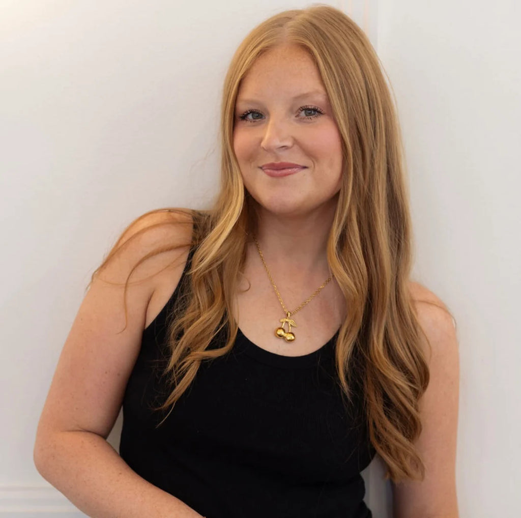 Gold Cherry Necklace