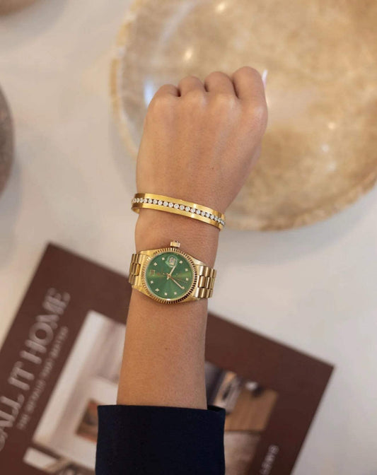 Marlee Diamond Bangle | Water Resistant
