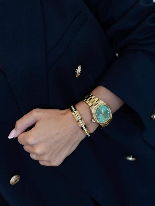 Marlee Diamond Bangle | Water Resistant