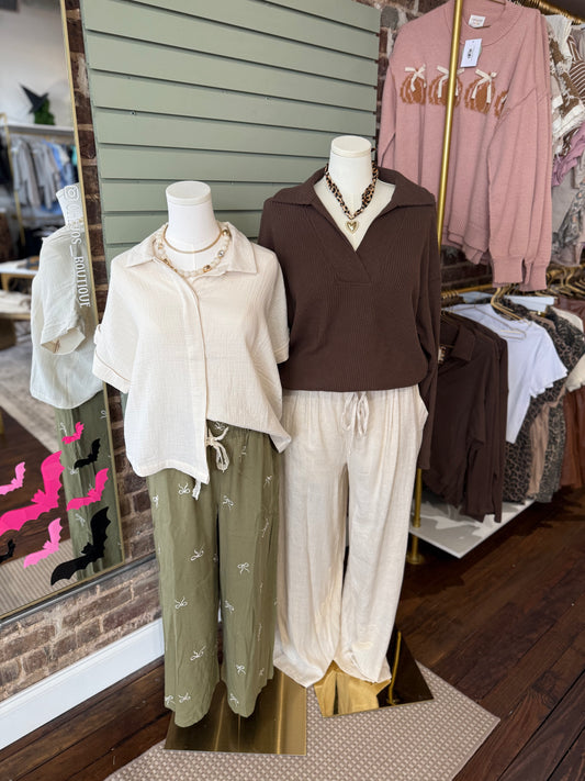 PLUS SIZE | Nicole Wide Leg Pant