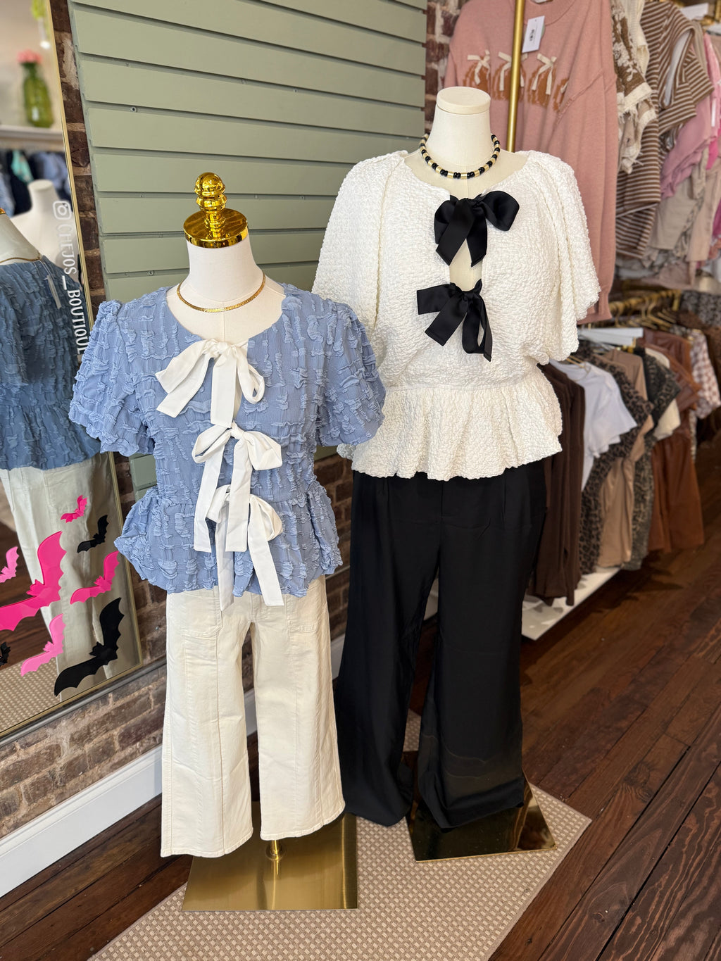 PLUS SIZE | Mila Textured Peplum Top