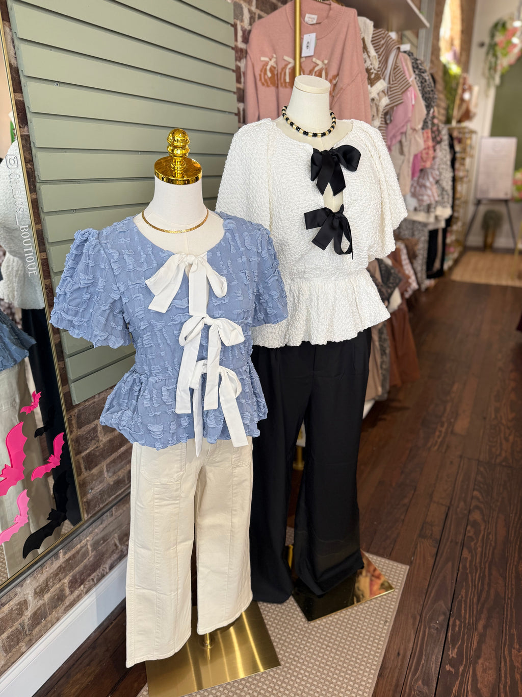 PLUS SIZE | Mila Textured Peplum Top