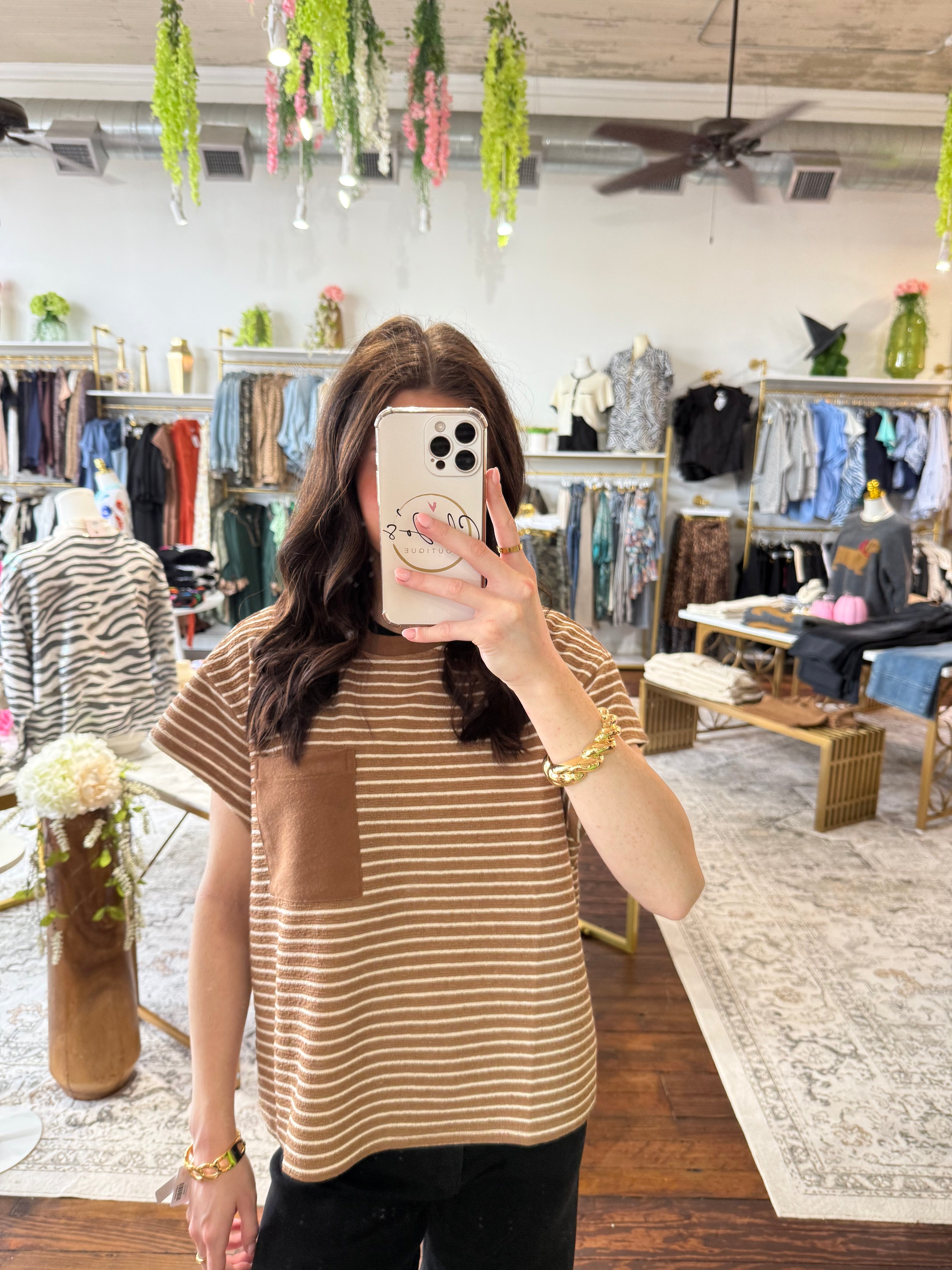 Vintage Wanderer Striped Top