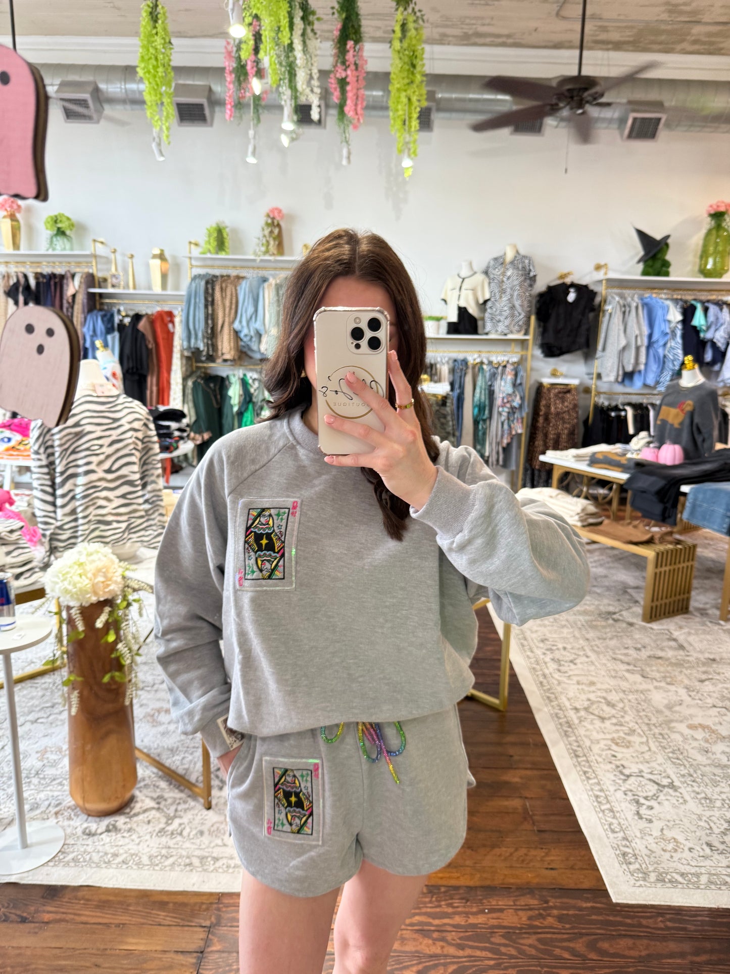 Grey Rainbow Tie Logo Short | Queen of Sparkles