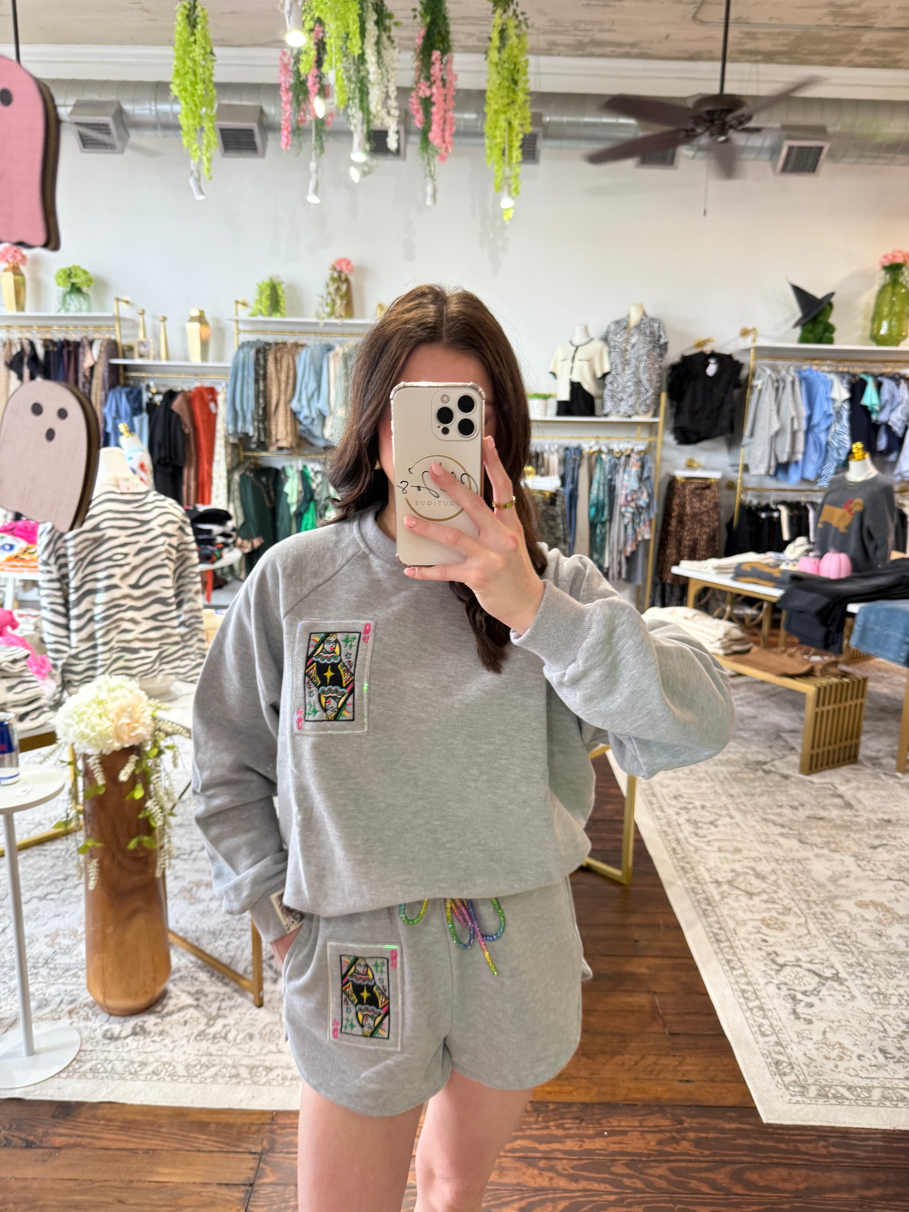 Grey Rainbow Tie Logo Short | Queen of Sparkles