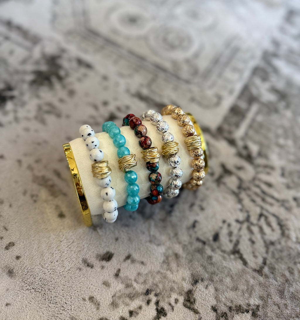 10mm Stretchy Beaded Bracelet