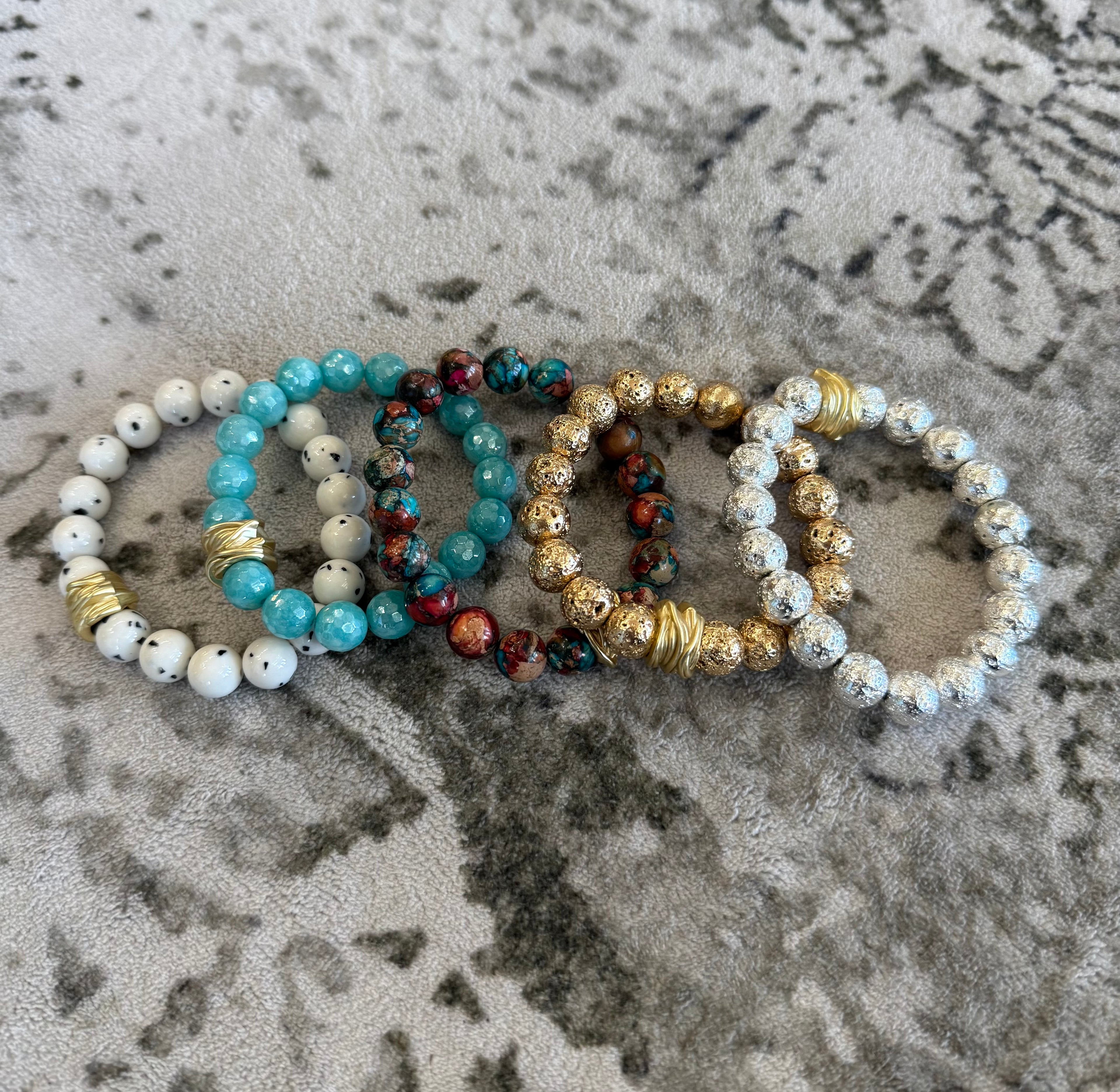 10mm Stretchy Beaded Bracelet