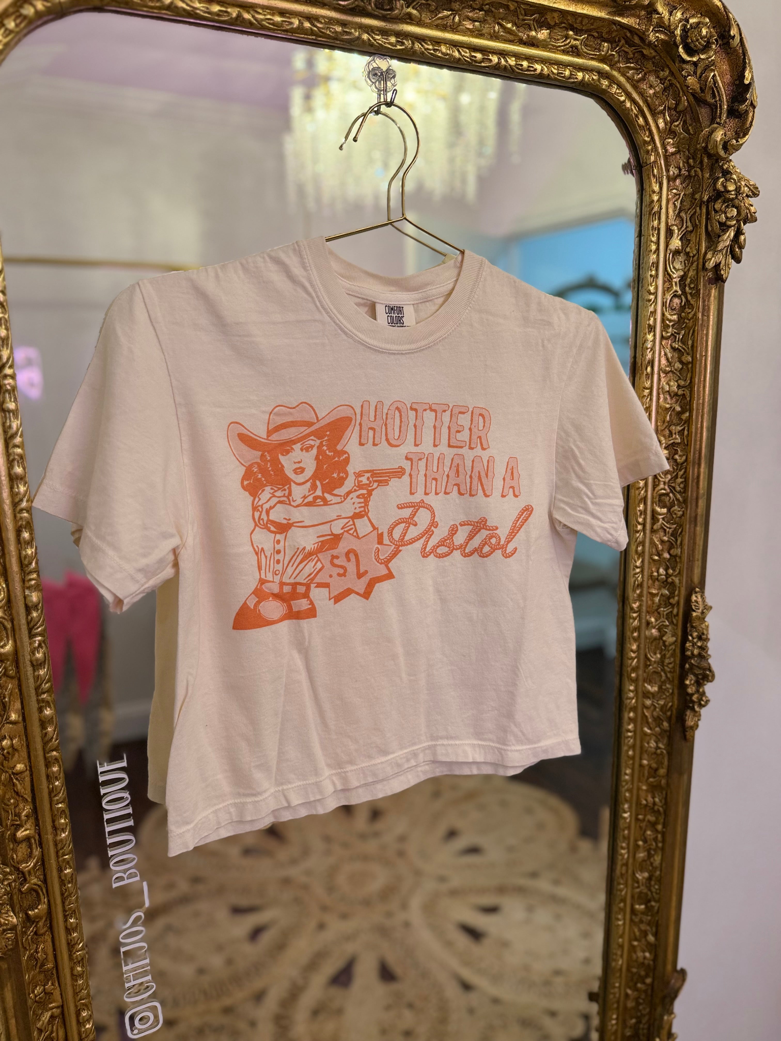 'Hotter Than a $2 Pistol' Graphic Tee | PLUS SIZE AVAILABLE