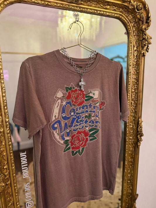 Western Relaxed Tee  | PLUS SIZE AVAILABLE