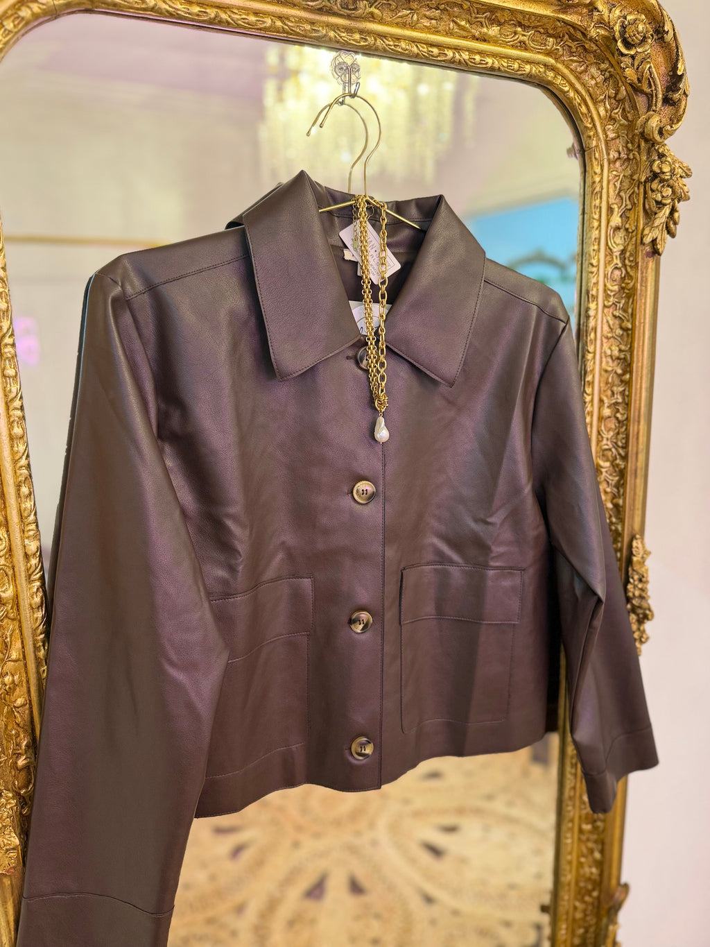 Mulled Spice Leather Jacket