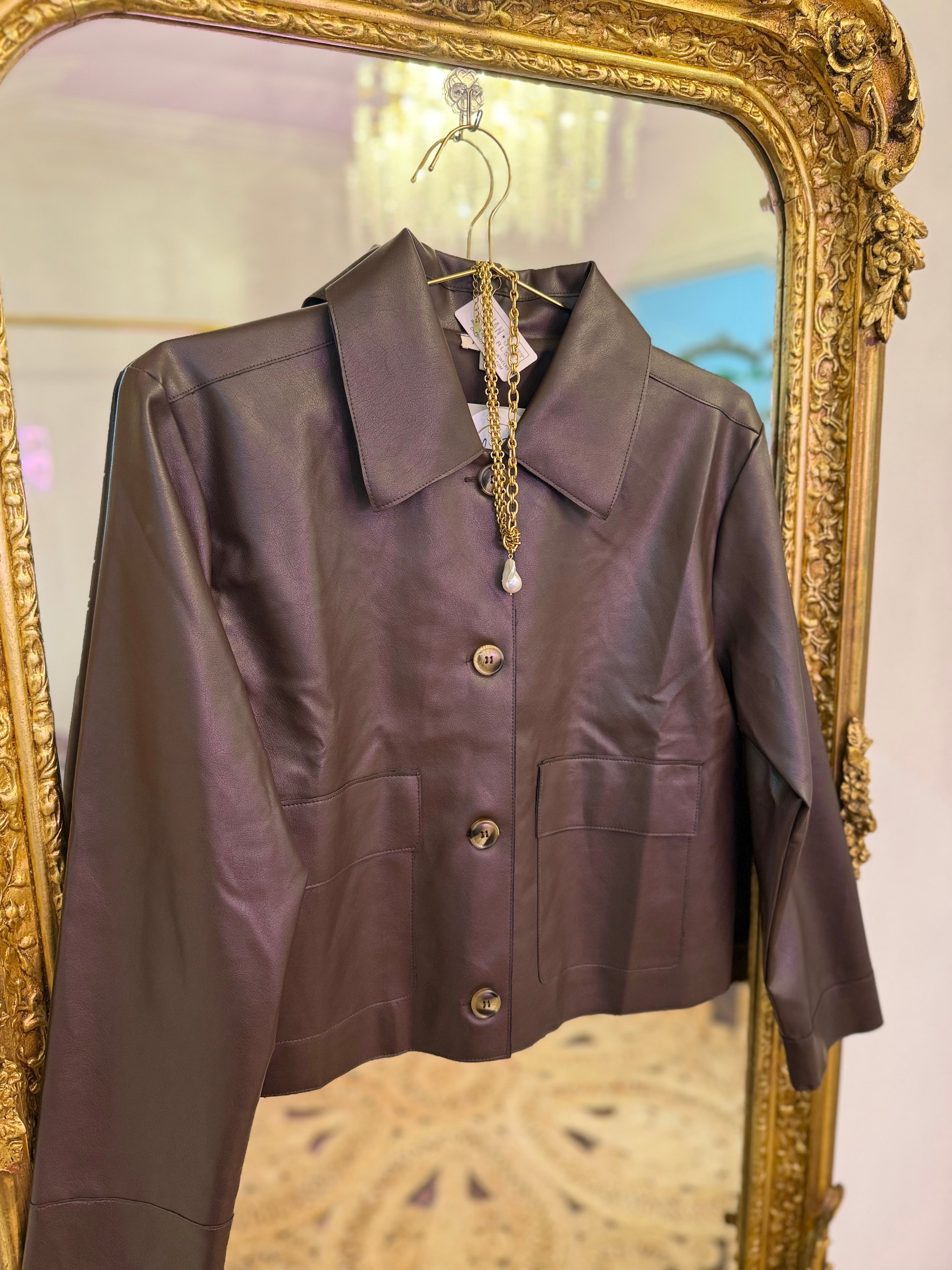 Mulled Spice Leather Jacket