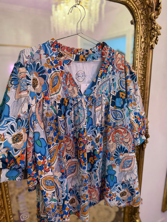 PLUS SIZE | Jolie Ruffle Blouse