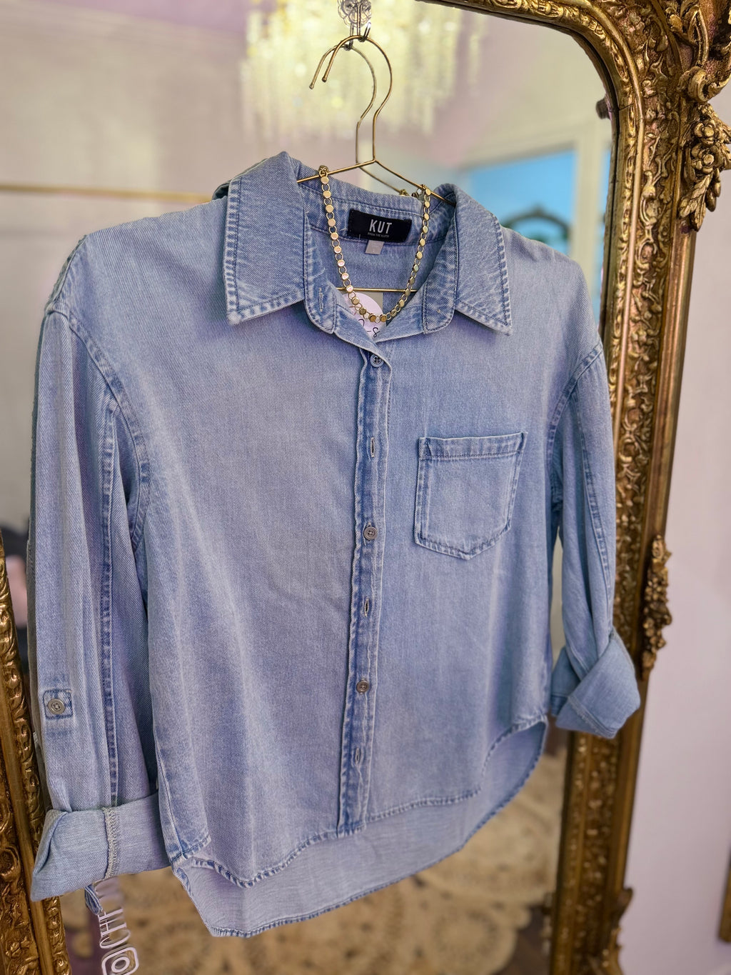 Leighton L/S Patch Pocket Button Down | Kut from the Kloth