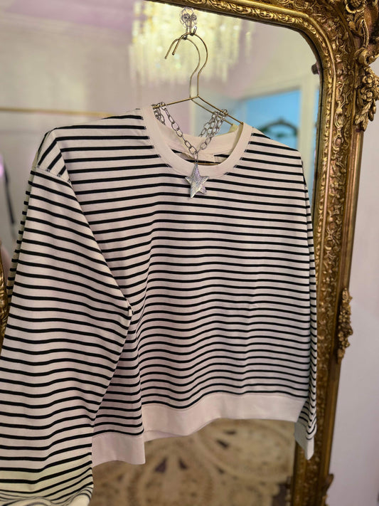 Alexis Striped Long Sleeve Crew