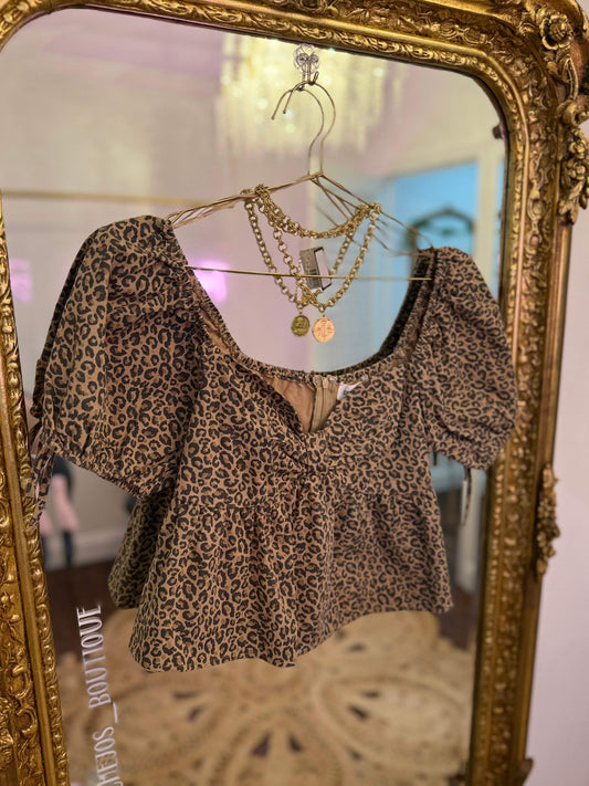 Luxe Spots Princess Crop Top