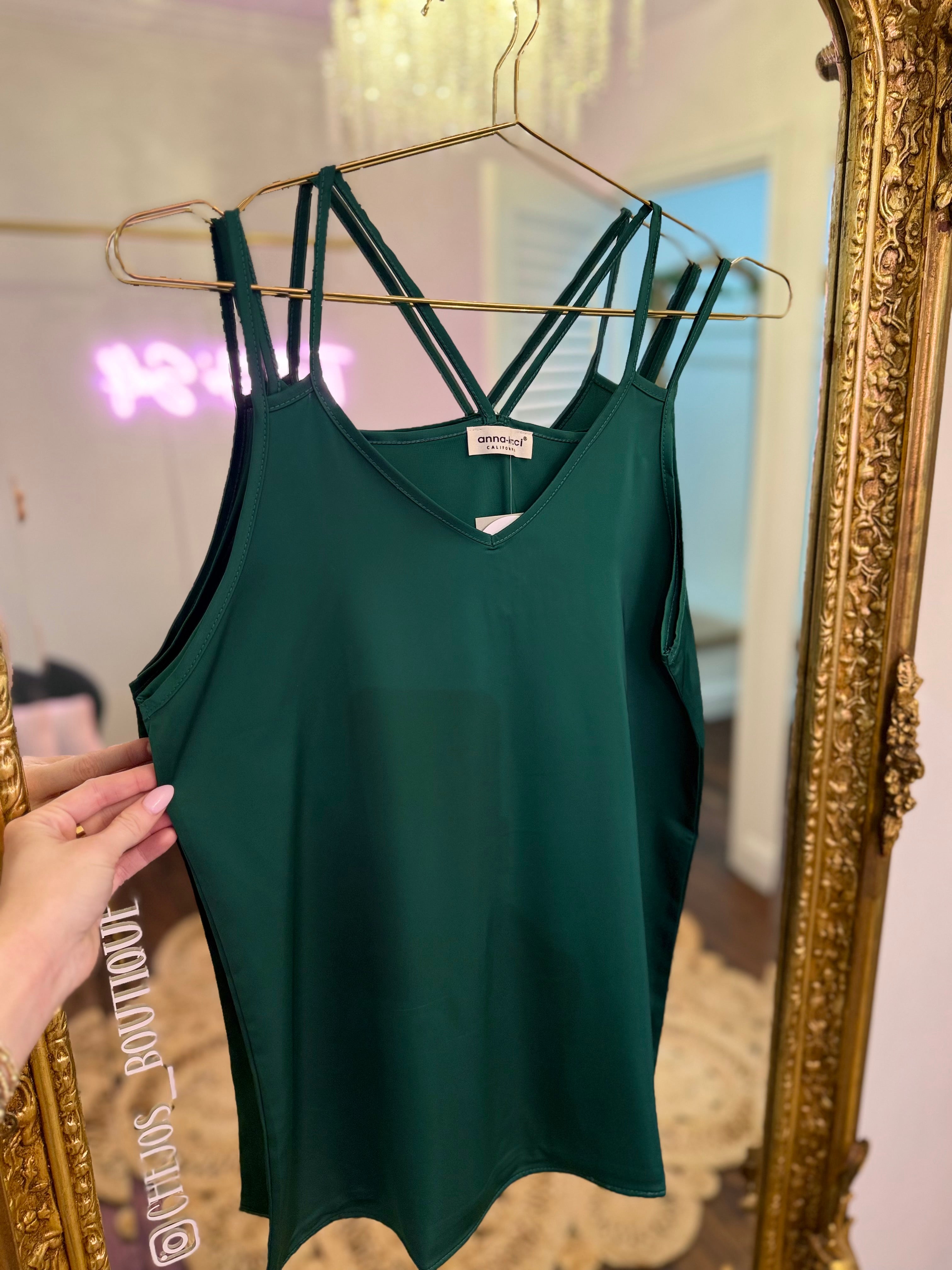 Double Strap Satin Cami