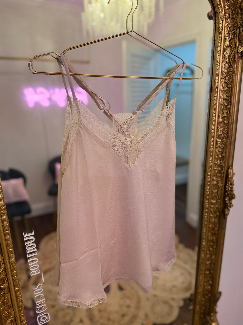 Elarose V-Neck Lace Camisole