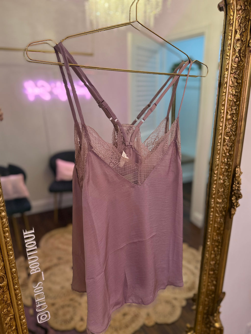 Elarose V-Neck Lace Camisole