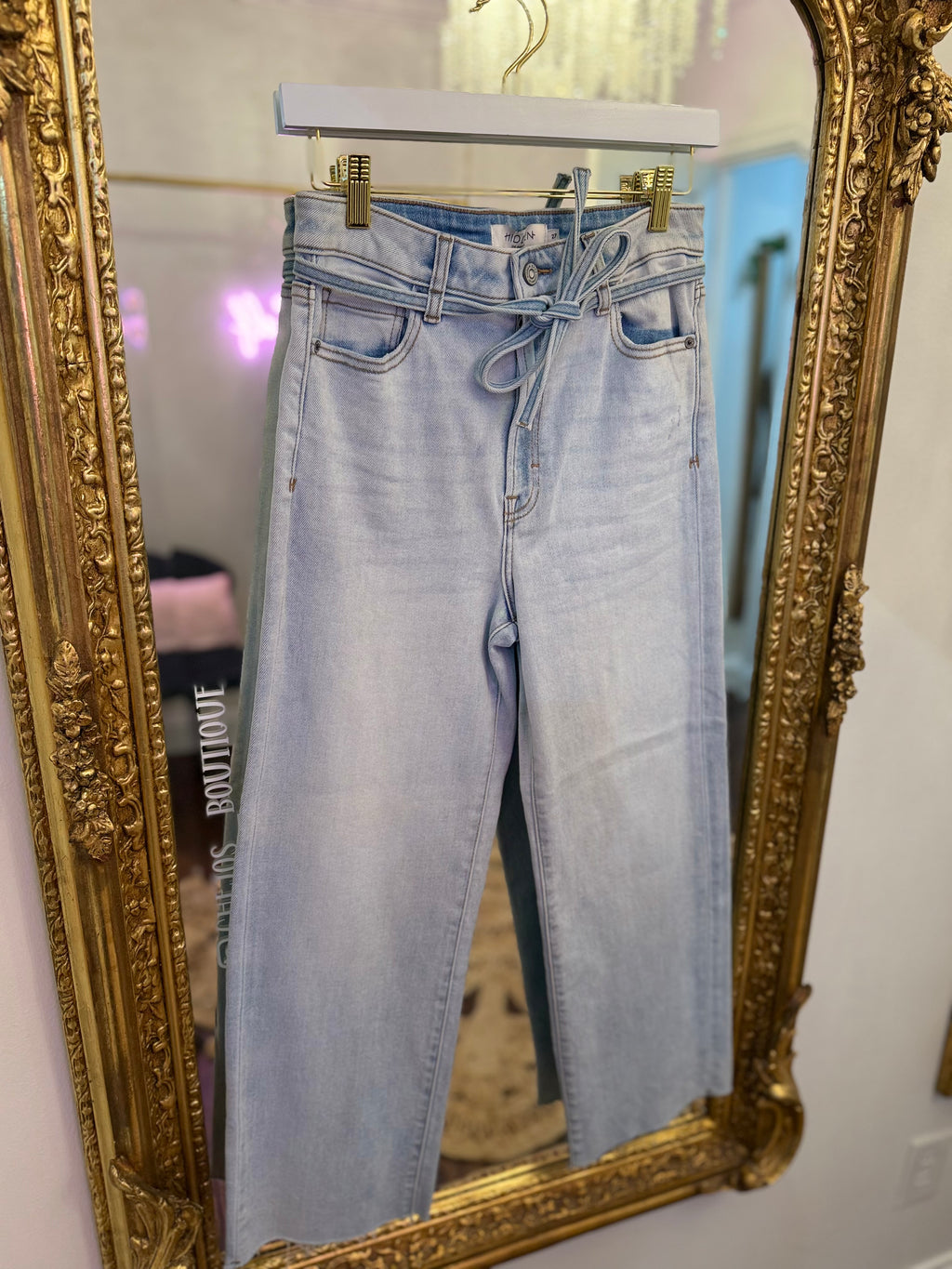 Easy Street Straight Tie Jeans