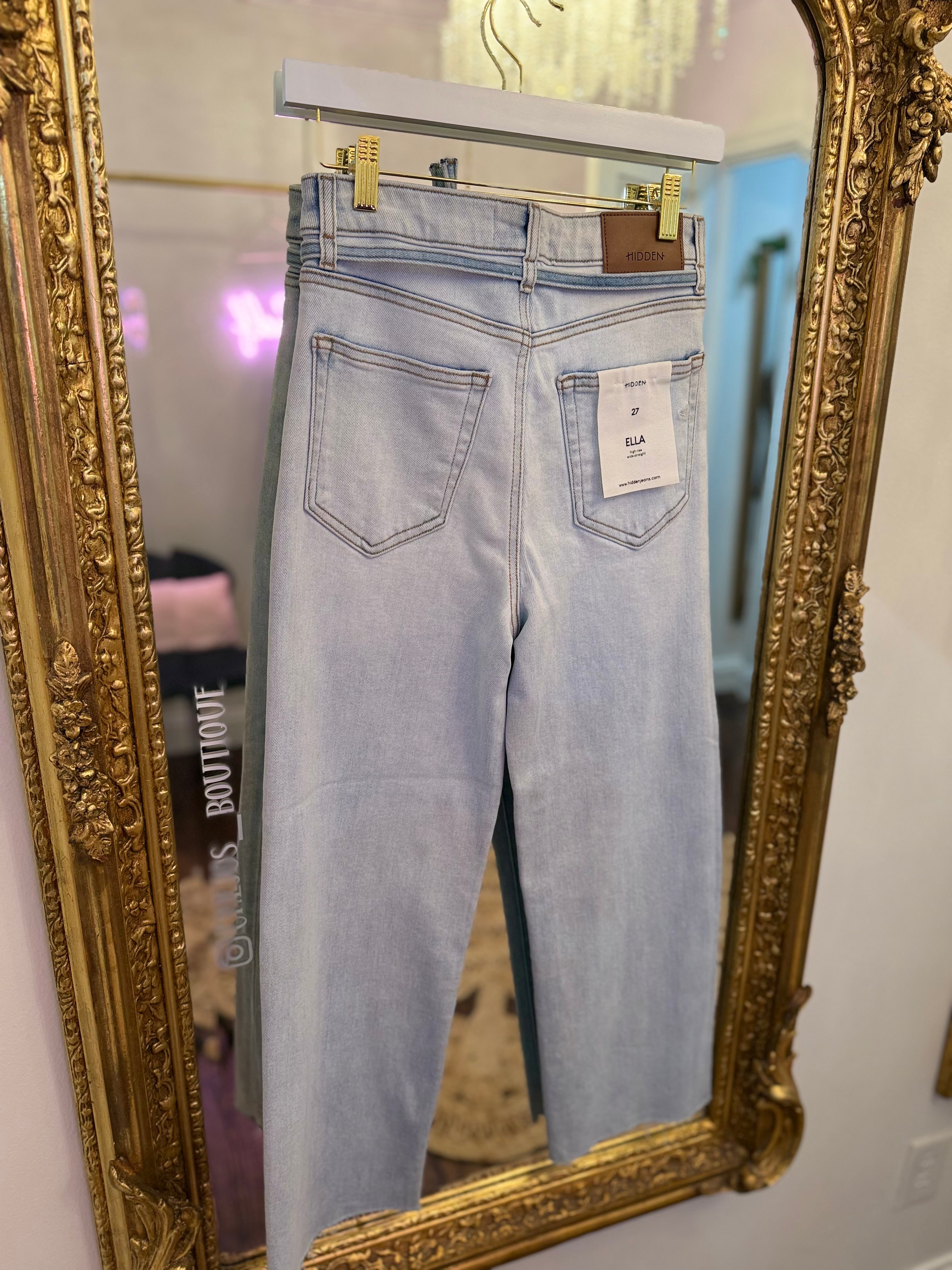 Easy Street Straight Tie Jeans