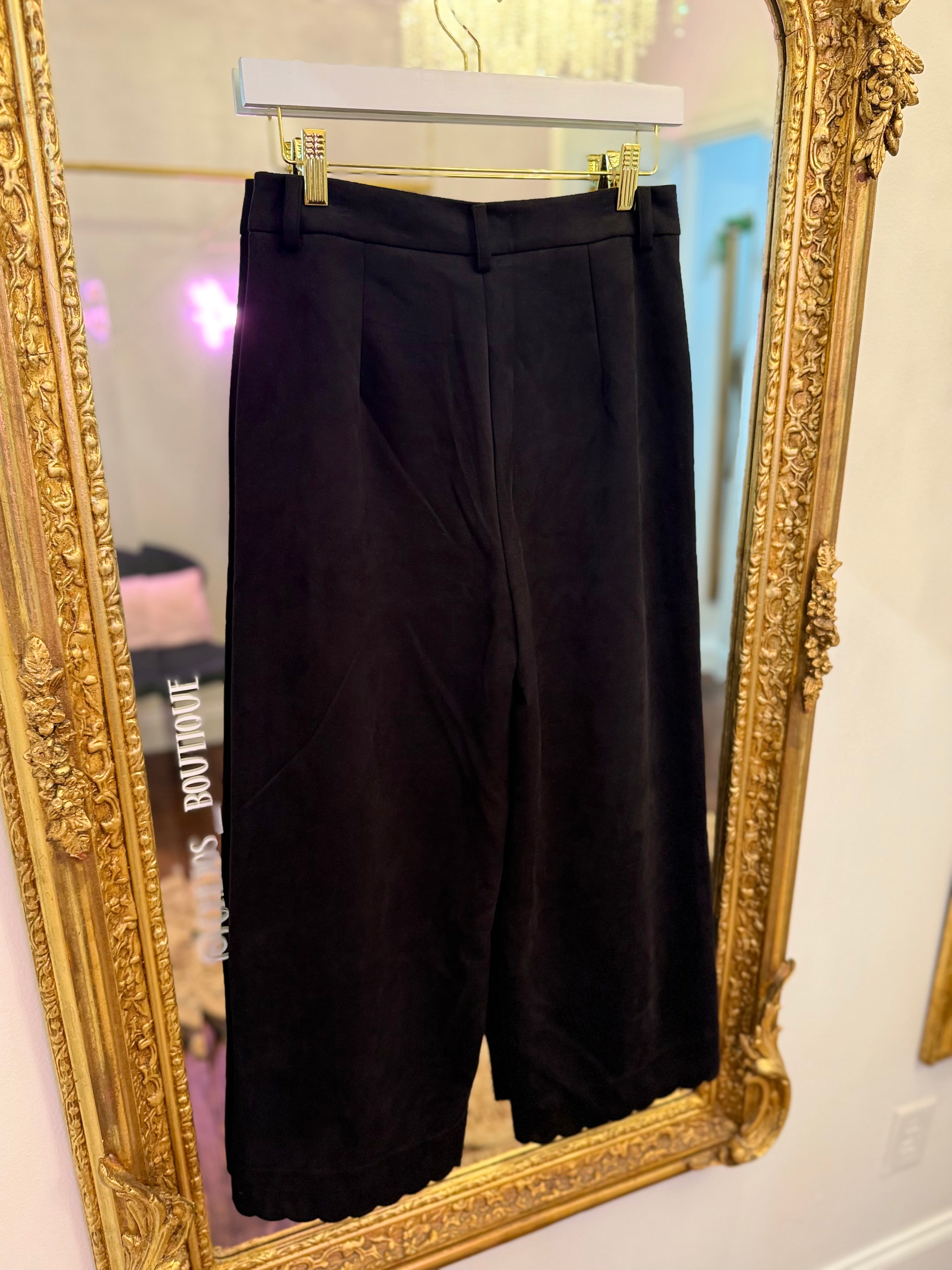 Frostpine Scalloped Suede Pants